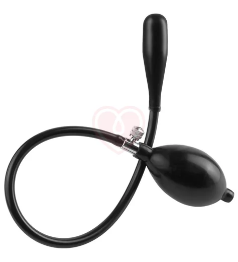 Анальный стимулятор расширитель Pipedream Inflatable Silicone Ass Blaster чёрный фото 1