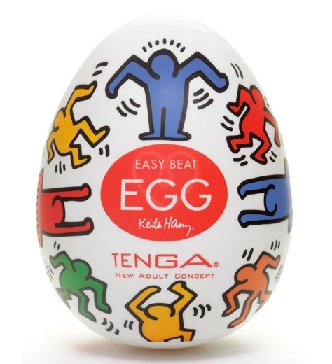 Мастурбатор яйцо Tenga&Keith Haring Egg Dance фото 1
