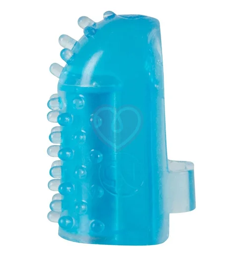 Вибратор на палец One-time голубой фото 1