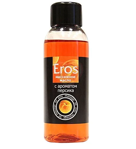 Масло массажное Eros с ароматом персика 75 мл фото 1