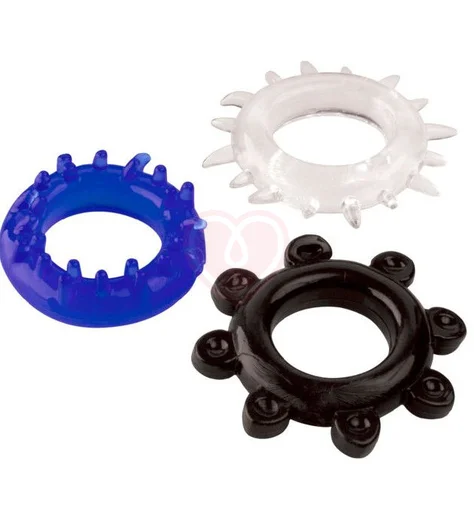 Набор разноцветных стимулирующих колец ToyFa A-Toys фото 1