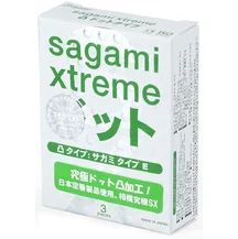 Утончённые рельефные презервативы Sagami Xtreme Type-E 3 шт