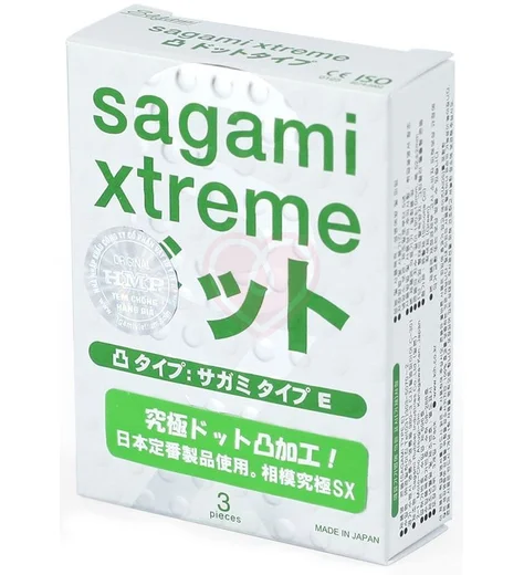 Утончённые рельефные презервативы Sagami Xtreme Type-E 3 шт фото 1