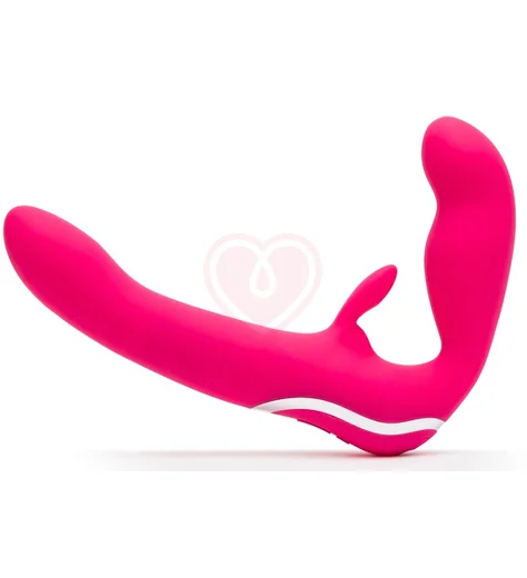 Безремневой страпон Happy Rabbit Strapless-on розовый фото 1