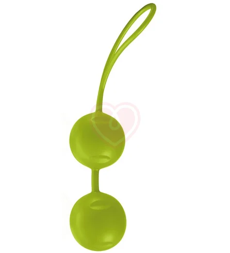 Вагинальные шарики Joyballs Trend матовые зелёные фото 1