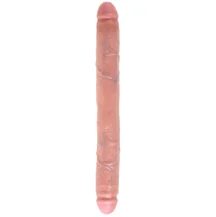 Фаллоимитатор двухсторонний гибкий King Cock Thick Double Dildo 40 см телесный