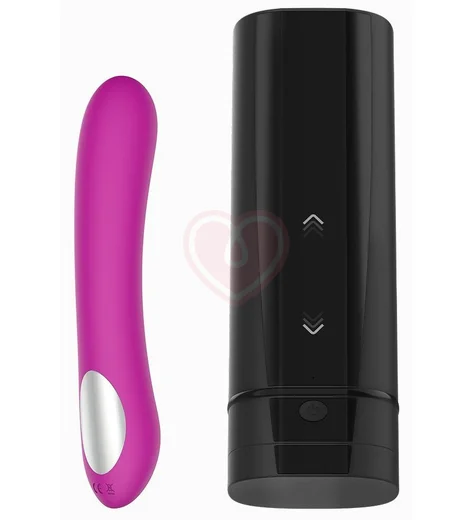 Набор для секса на расстоянии Kiiroo мастурбатор Onyx+ и фиолетовый вибратор Pearl 2 фото 1