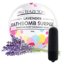 Бомбочка для ванны с вибропулей внутри Bath Bomb Surprise аромат лаванды