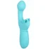 Вибратор с клиторальным стимулятором-бабочкой Butterfly Kiss голубой фото 1