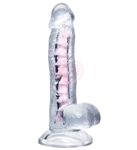 Гибкий фаллоимитатор A-Toys Paret прозрачный 18 см фото 1