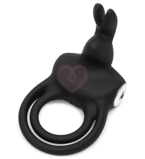 Двойное эрекционное виброкольцо Happy Rabbit Cock Ring чёрное фото 1