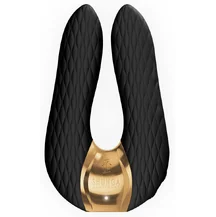 Мини-вибратор с двумя кончиками Shunga AIKO чёрный