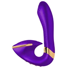 Вибратор с клиторальным кончиком Shunga SOYO фиолетовый