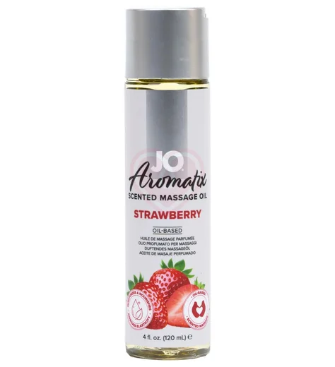 Ароматное массажное масло System Jo Aromatix Strawberry Клубника 120 мл фото 1