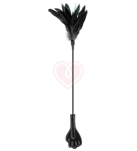 Щекоталка-стек Sweet Caress с чёрными перьями фото 1