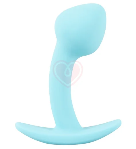 Маленькая анальная пробка Cuties Plugs голубая фото 1