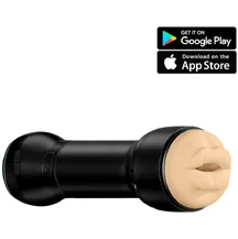 Набор мастурбатор Kiiroo Feel Victoria June Mouth и насадка PowerBlow с эффектом всасывания