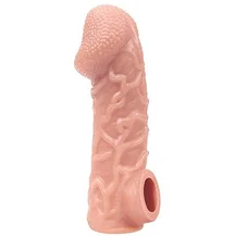 Реалистичная насадка с отверстием для мошонки Kokos Cock Sleeve CS006-M