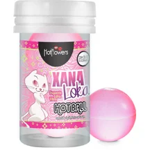 Силиконовый лубрикант в шариках Hot Ball Xana Loka с эффектом вибрации и разогрева
