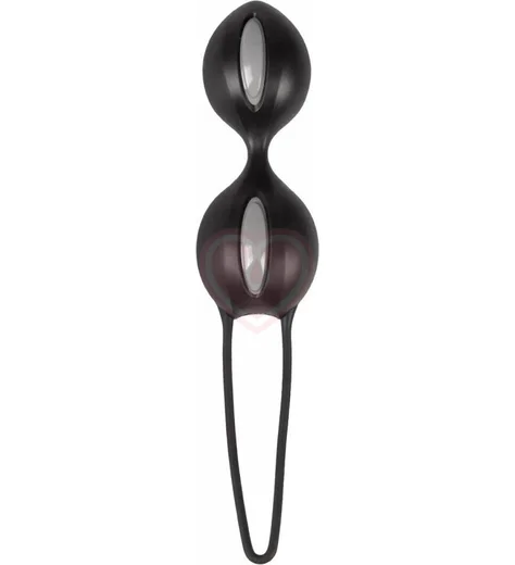 Вагинальные шарики Fun Factory Smartballs Duo черные фото 1