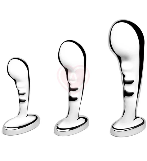 Набор металлических стимуляторов простаты b-Vibe Stainless Steel P-Spot Training Set фото 1