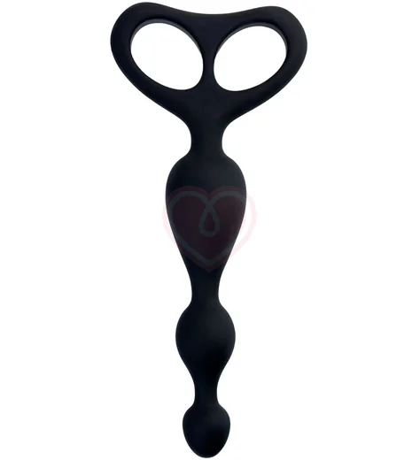 Анальная ёлочка Popo Pleasure by Toyfa Aquilae черная фото 1