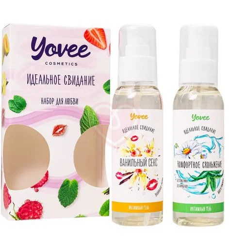 Набор для любви из 2 гелей-смазок Yovee с алоэ и со вкусом ванильных сливок фото 1