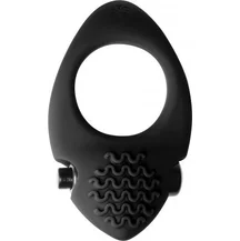 Эрекционное кольцо с вибропулей Pure Passion Midnight чёрное