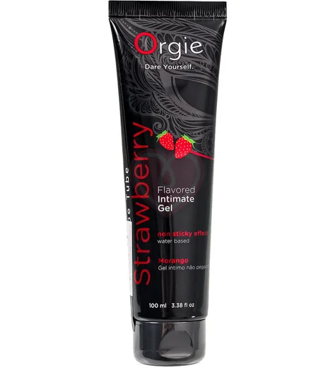 Оральный лубрикант Orgie Lube Tube Клубника 100 мл фото 1