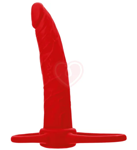 Насадка для двойного проникновения Black Red by Toyfa красная фото 1