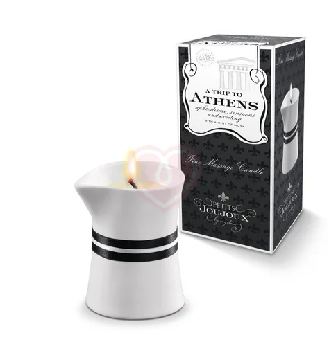 Массажная свеча Mystim Petits Joujoux Athens Мускус и пачули 120 г фото 1