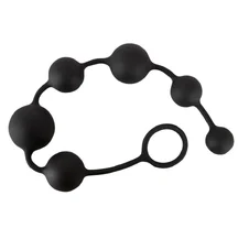 Анальные шарики Black Velvets Anal Beads чёрные