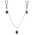 Зажимы на соски с цепочкой и кристаллами Nipple Play Non-Piercing Chain Jewelry Onyx фото 1