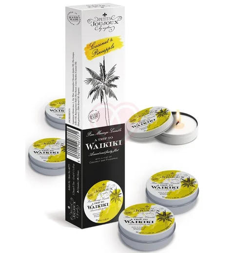 Набор из 5 массажных свечей Mystim Petits Joujoux Waikiki Beach Пина колада фото 1