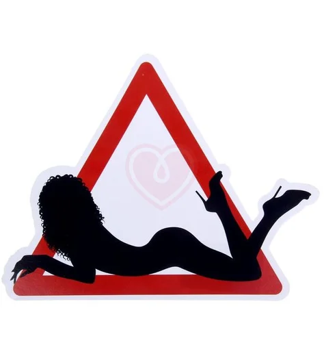 Наклейка-знак на авто Девушка фото 1