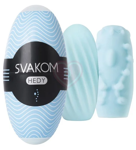 Нежный мастурбатор Svakom Hedy голубой фото 1