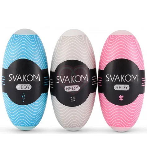 Нежный мастурбатор Svakom Hedy голубой фото 7
