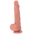 Силиконовый реалистичный фаллоимитатор Real Dual Layer 21 см фото 1