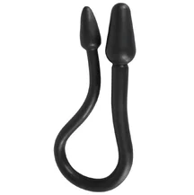 Двойной анальный стимулятор Rebel Double Plug чёрный