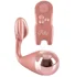 Виброяйцо со стимулятором клитора и пультом управления Belou розовый фото 1