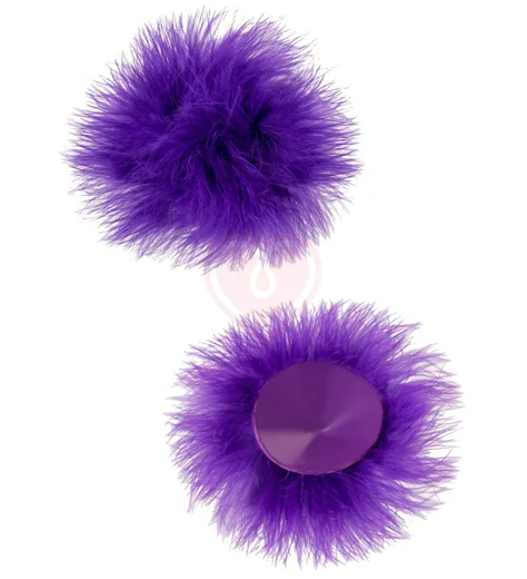 Пэстисы с пухом фиолетовые фото 1