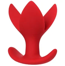 Расширяющая анальная пробка ToDo Flower красная