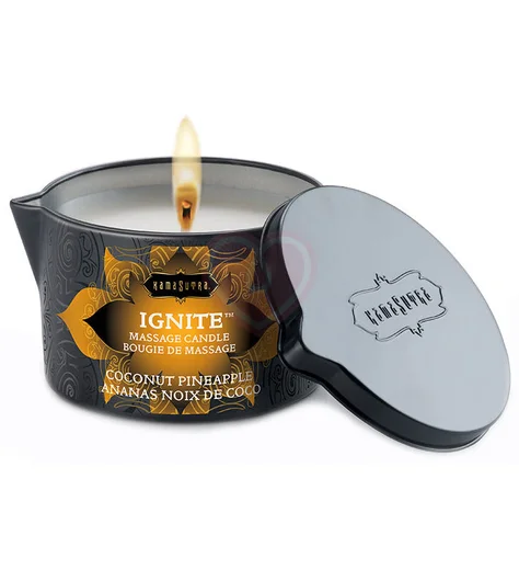 Массажное масло-свеча KamaSutra Ignite Coconut Pineapple Ананас и кокос 170 г фото 1
