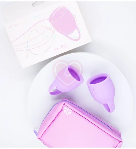 Набор из 2 менструальных чаш Lola Natural Wellness Orchid нежно-сиреневый фото 3
