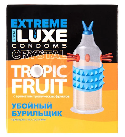 Презерватив Luxe Extreme Убойный Бурильщик с ароматом фруктов 1 шт фото 1