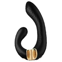 Вибратор с клиторальным стимулятором Shunga MIYO чёрный