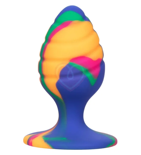 Рельефная цветная пробка на присоске Cheeky Swirl средняя фото 1