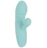 Вибратор Cuties Rabbit с клиторальным кончиком бирюзовый фото 1