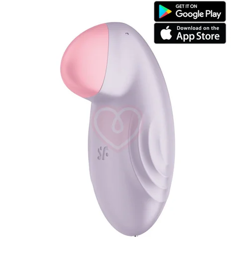 Мини-вибратор Satisfyer Tropical Tip с приложением фиолетовый фото 1