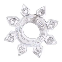 Кольцо эрекционное Toyfa Love Ring снежинка прозрачное